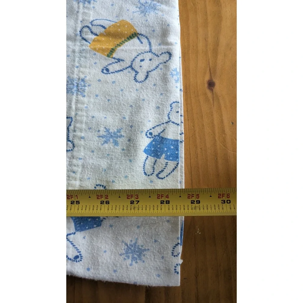 Vintage West Point‎ Stevens Standard Flannel Teddy Bears Pillowcase